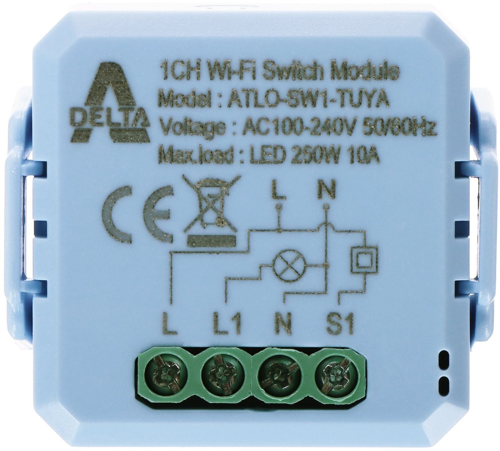 INTELIGENTNY STEROWNIK OŚWIETLENIA LED ATLO-SW1-TUYA Wi-Fi, Tuya Smart