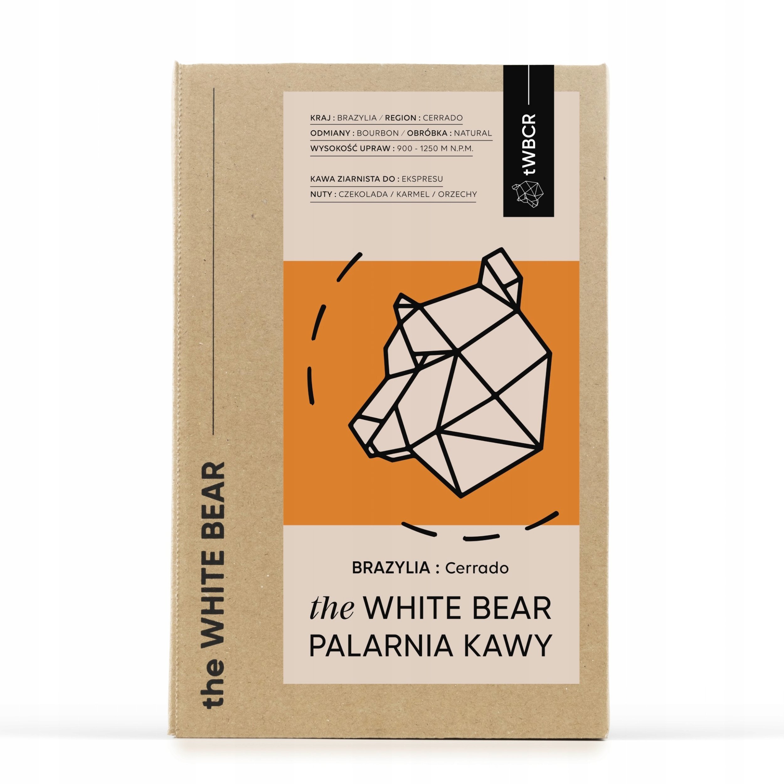 Kawa ziarnista The White Bear Brazylia Santos 1kg