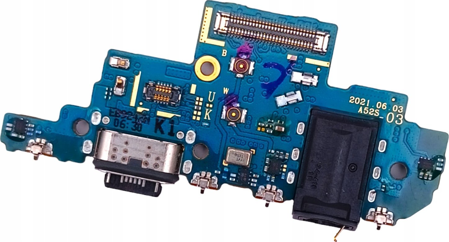 ORYGINAŁ PŁYTKA GNIAZDO ŁADOWANIA USB DO SAMSUNG A52S WERSJA K1