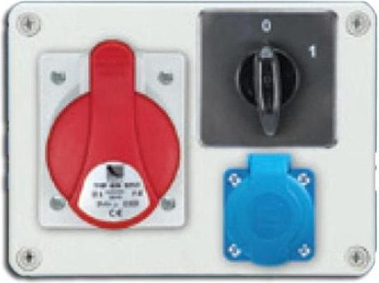 Pawbol Rozdzielnica stacjonarna R-BOX 190 1x16A/5P 1x250V wył. 0/1 IP44 (B.1093W)