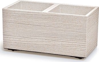 Doniczka Biała Na Kółkach Madera Case Eco Wood Dma600W-S449W Prosperplast