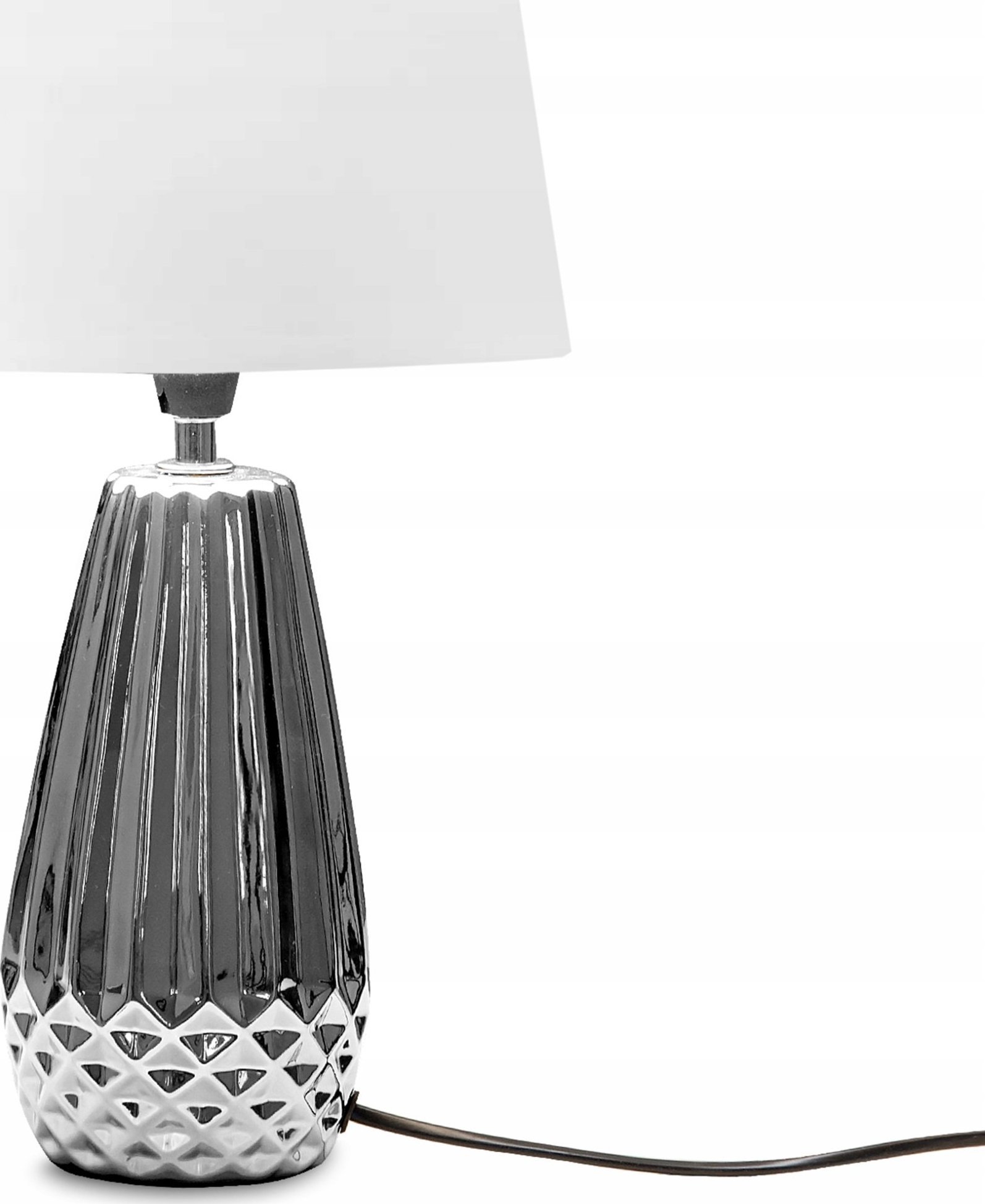 Lampa stołowa Konsimo Lampka NOCNA DUŻA STOŁOWA LED KONSIMO SREBRNA