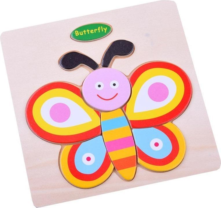 Jokomisiada Układanka drewniana zwierzątka Puzzle ZA2528