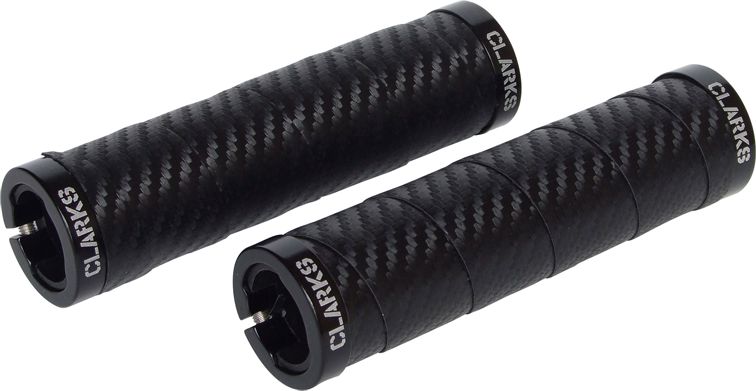 Clarks Chwyty kierownicy CLARK'S CLO-215 LOCK-ON z owijką szosową czarne klamry czarne aluminiowe