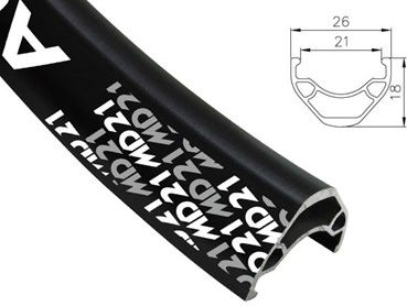 Alexrims Obręcz mtb MD21 29"x36otw. Tubeless Ready H.tarczowy kapslowana czarna (ALX-MD212936)