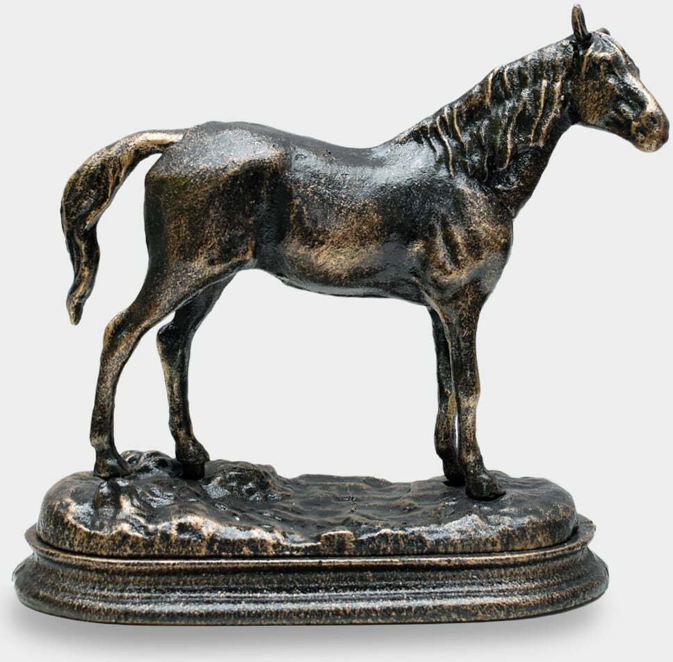 rzezbyzbrazu Konik Polski Rzeźba Żeliwna na Postawie