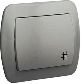 Kontakt-Simon Łącznik krzyżowy Simon Akord pojedynczy 10AX aluminium (AW7/26)