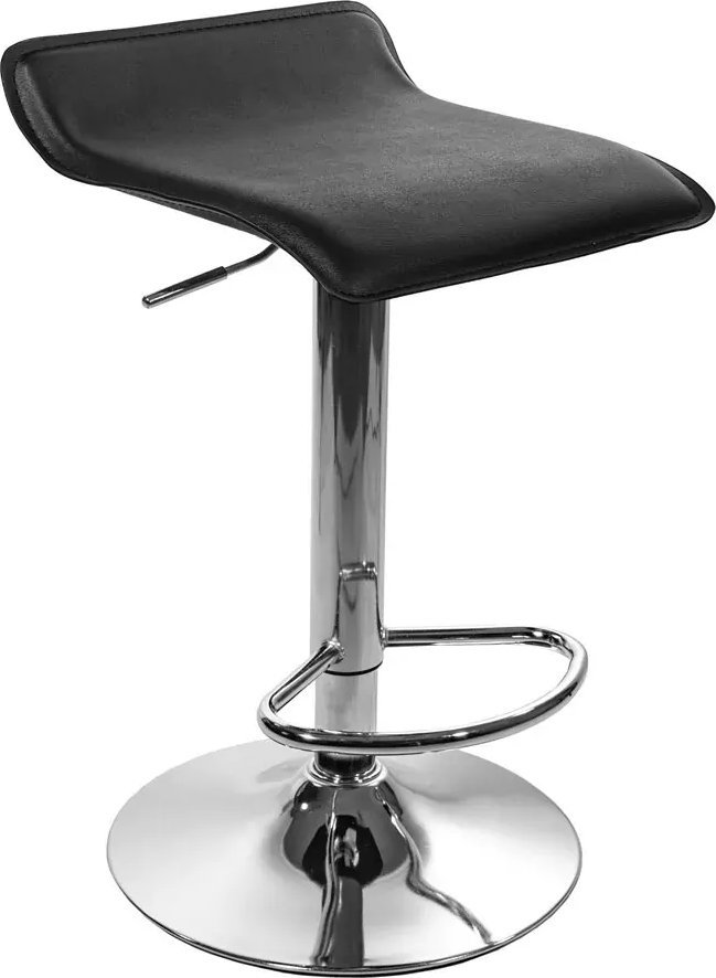 Elior Czarny hoker kuchenny z chromowaną podstawą - Rivia