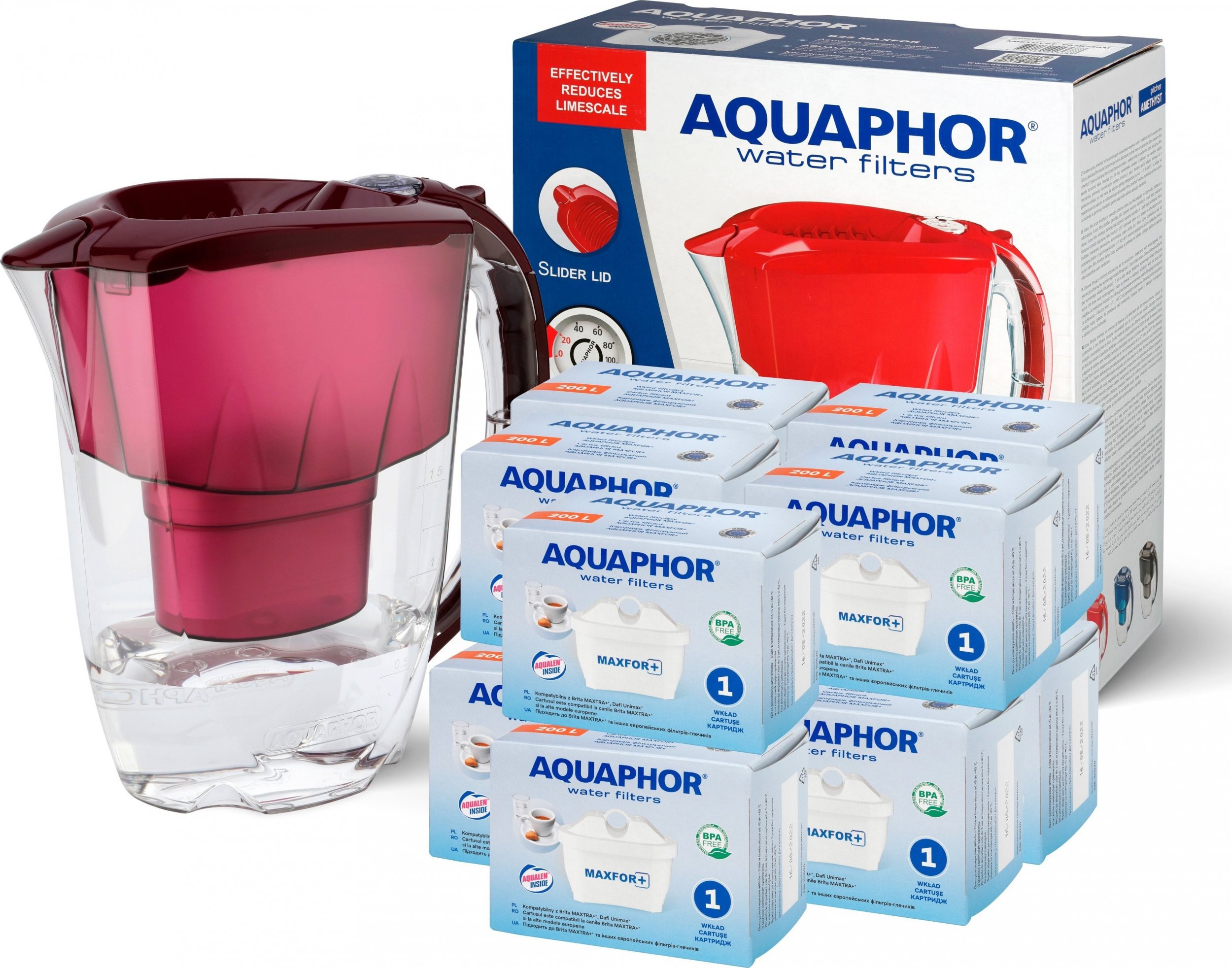 Dzbanek filtrujący Aquaphor 10x WKŁAD FILTR AQUAPHOR B100-25 MAXFOR+ DO BRITA DAFI DZBANEK AMETHYST GRATIS