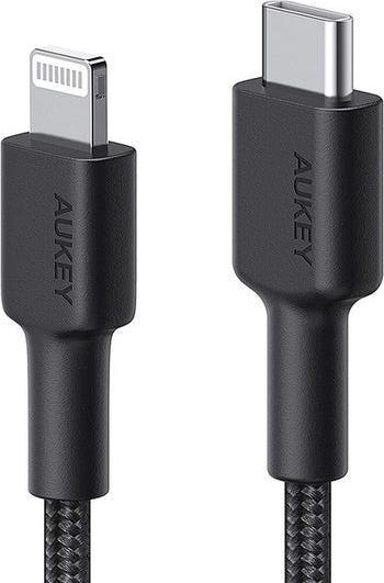 Kabel USB Aukey USB-C - Lightning 2 m Czarny (CB-CL03)