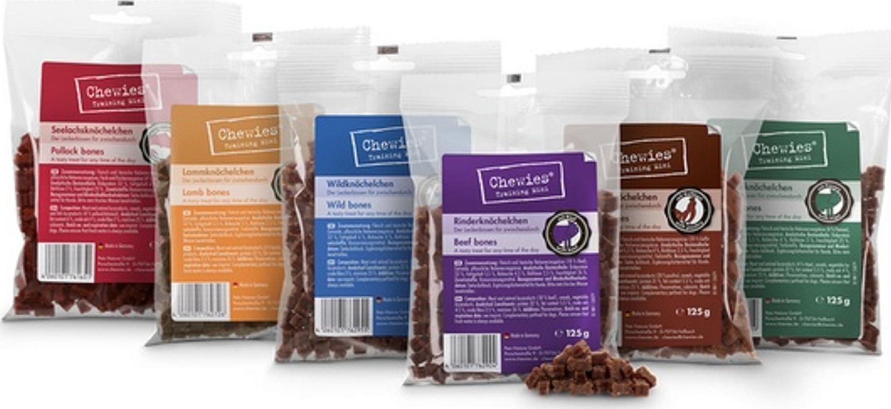 Chewies Chewies Goodies (Training) Kosteczki Mini Multipack nr3 6x125g