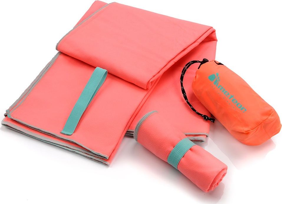 Meteor Ręcznik szybkoschnący M 50x90cm koralowy