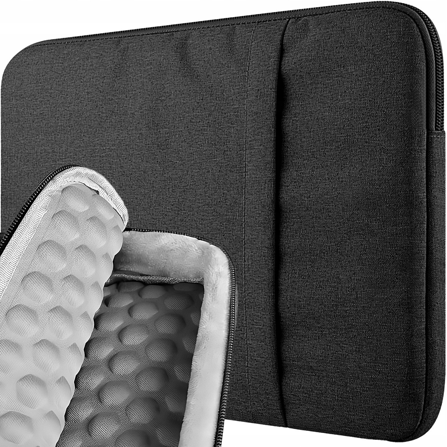 Etui Torba Na Laptopa 14 15 15,6 do MACBOOK z Gąbką Tłumiącą Wstrząs PPC-15-BLACK