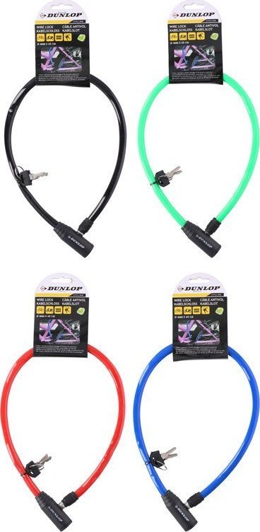 Dunlop Linka , zapięcie antykradzieżowe do roweru (czerwony)