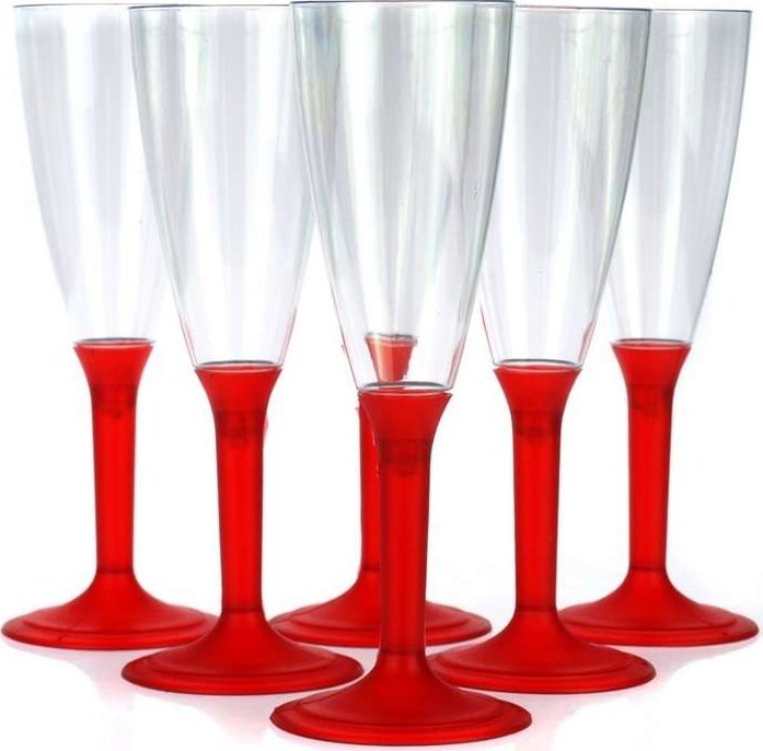 Korona Shops 6 SZT Kieliszki Turystyczne do Szampana 100 ml