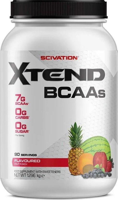 Xtend - Aminokwasy, BCAA, Fruit Punch, Proszek 1296g