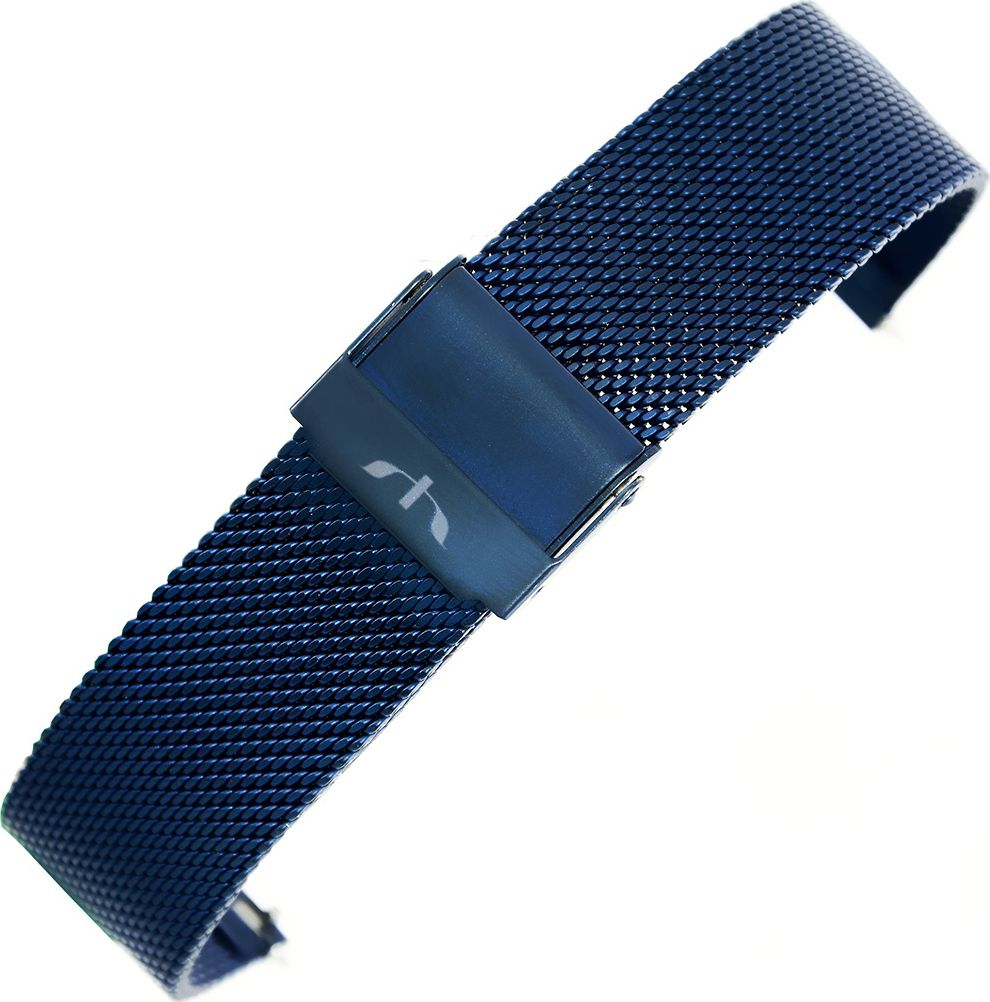 Bisset Bransoleta - siatka mesh BISSET - PVD granatowa BM-101 14mm