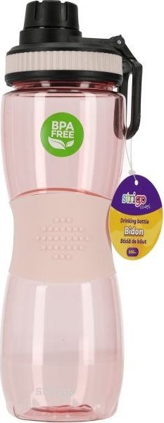 STRIGO BIDON Z GUMOWYM UCHWYTEM różowy