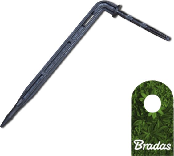 Bradas Kroplownik patykowy kątowy 2,2l/h ze wtykiem na wąż 3x5mm Bradas 1567