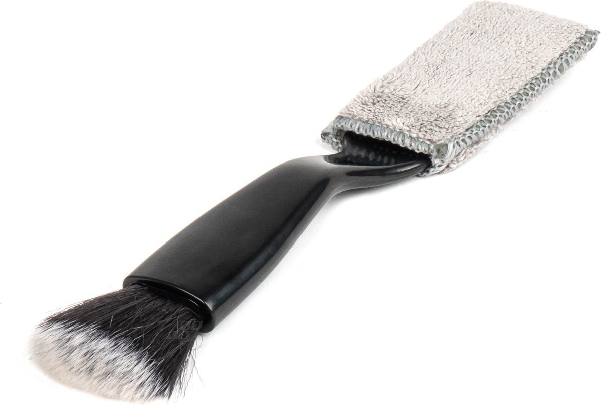 AMiO Szczoteczka mikrofibra do zakamarków wnętrza pędzelek auto detailing amio-03979
