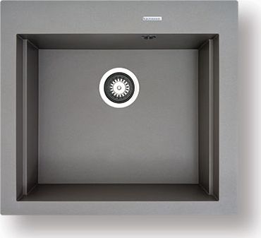 Zlewozmywak Pyramis Zlewozmywak granitowy jednokomorowy PYRAMIS SIROS 57X51,5 1B 070085001 szary beton