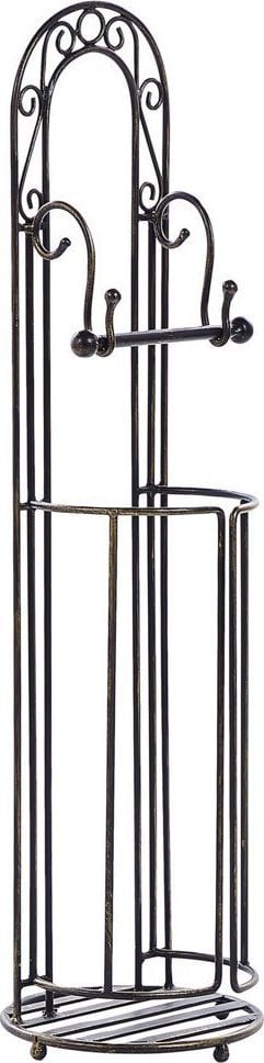Beliani Metalowy stojak na papier toaletowy czarny TEMUCO!