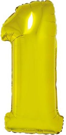 GoDan Balon foliowy cyfra "1" złota, 85cm