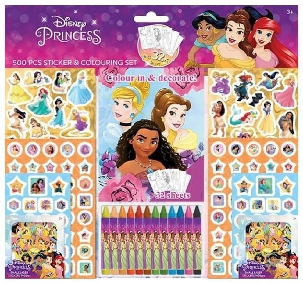 Zestaw do kolorowania i wyklejania Disney 500szt