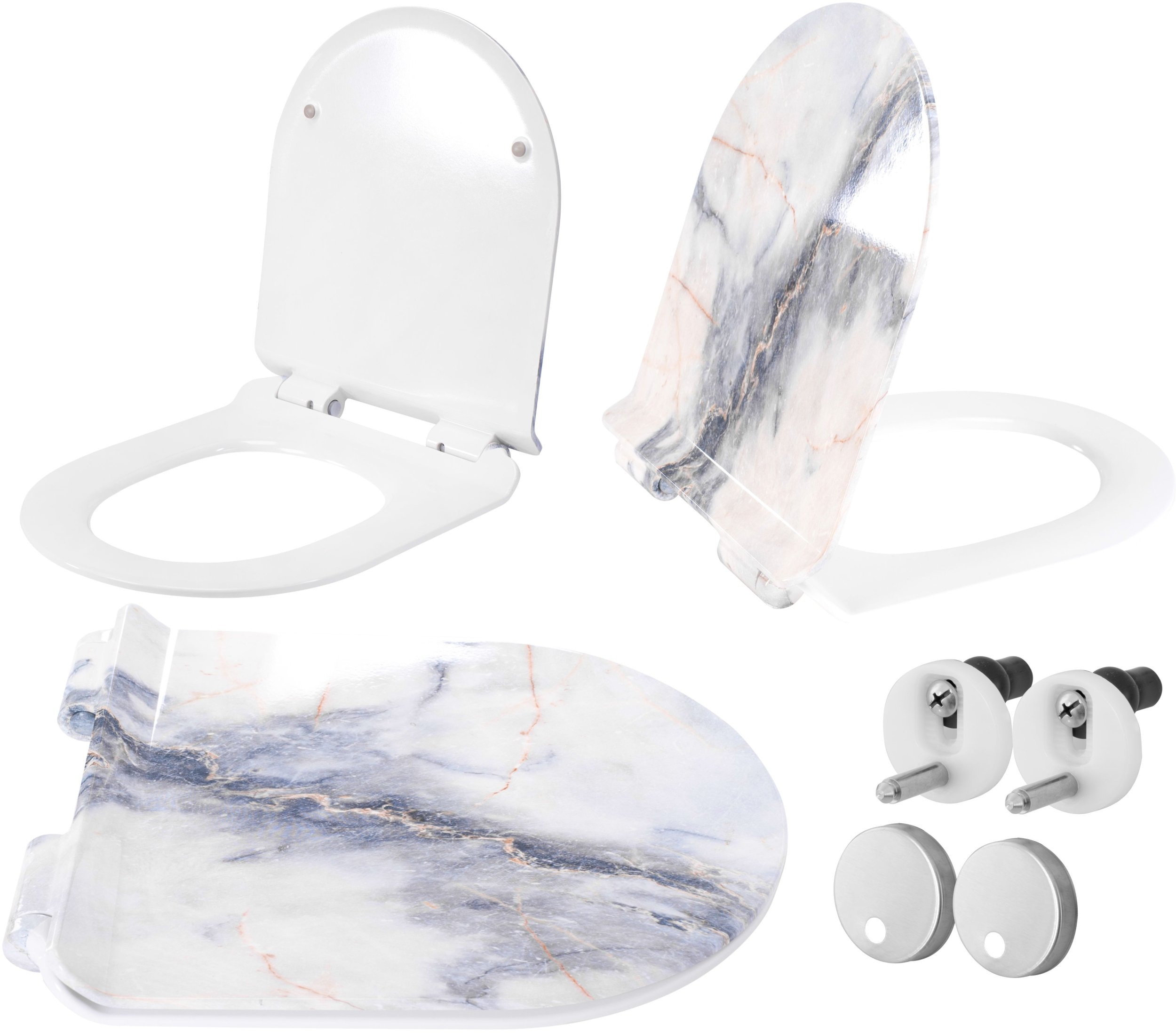 DESKA SEDESOWA CARLO GRANIT SHINY DUROPLAST SLIM