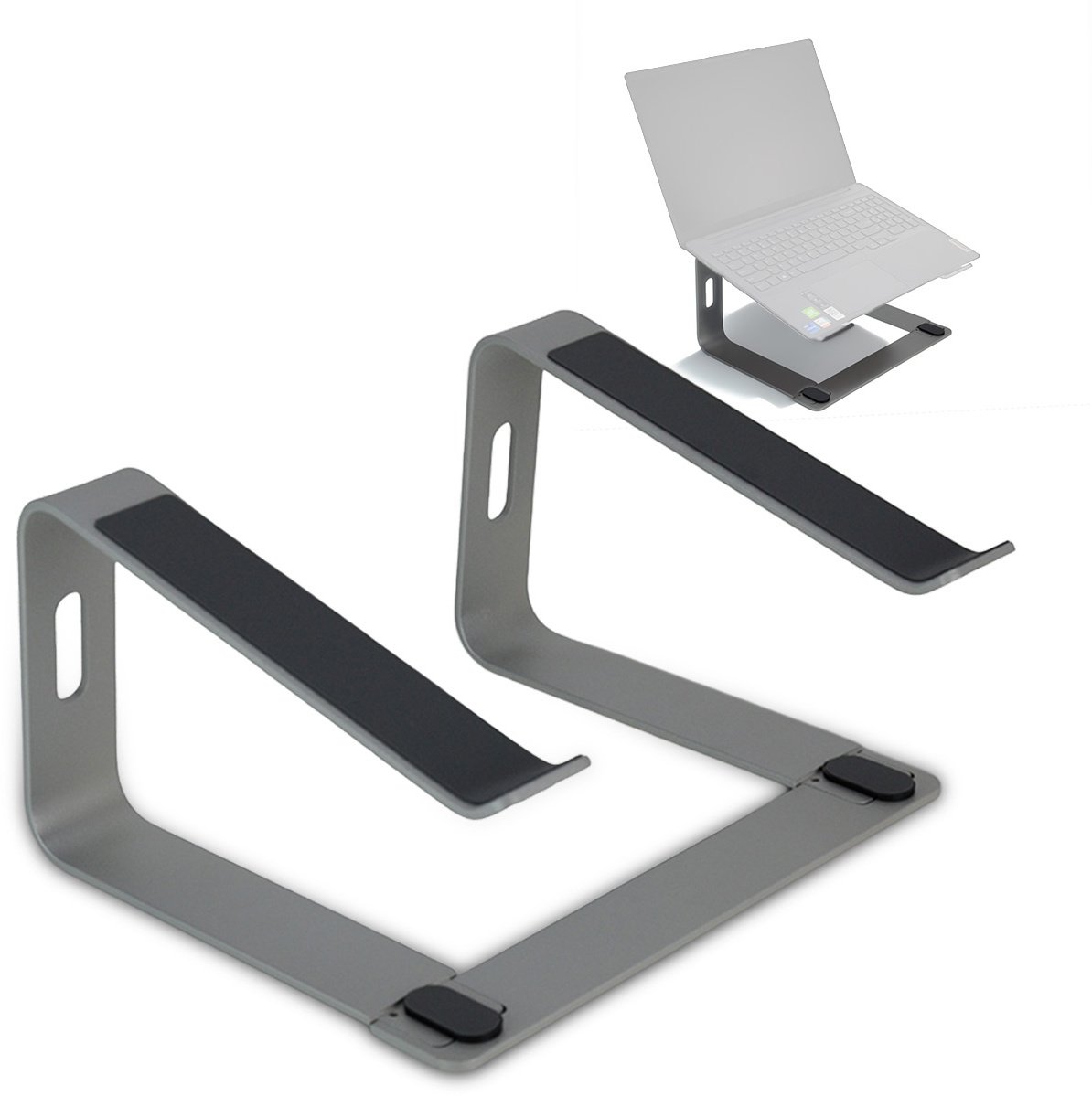 Statyw pod laptop składany LSR2 srebrny Hardman one size