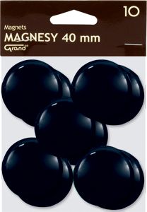 KW Trade Magnesy Grand 40 mm czarne op. 10 sztuk