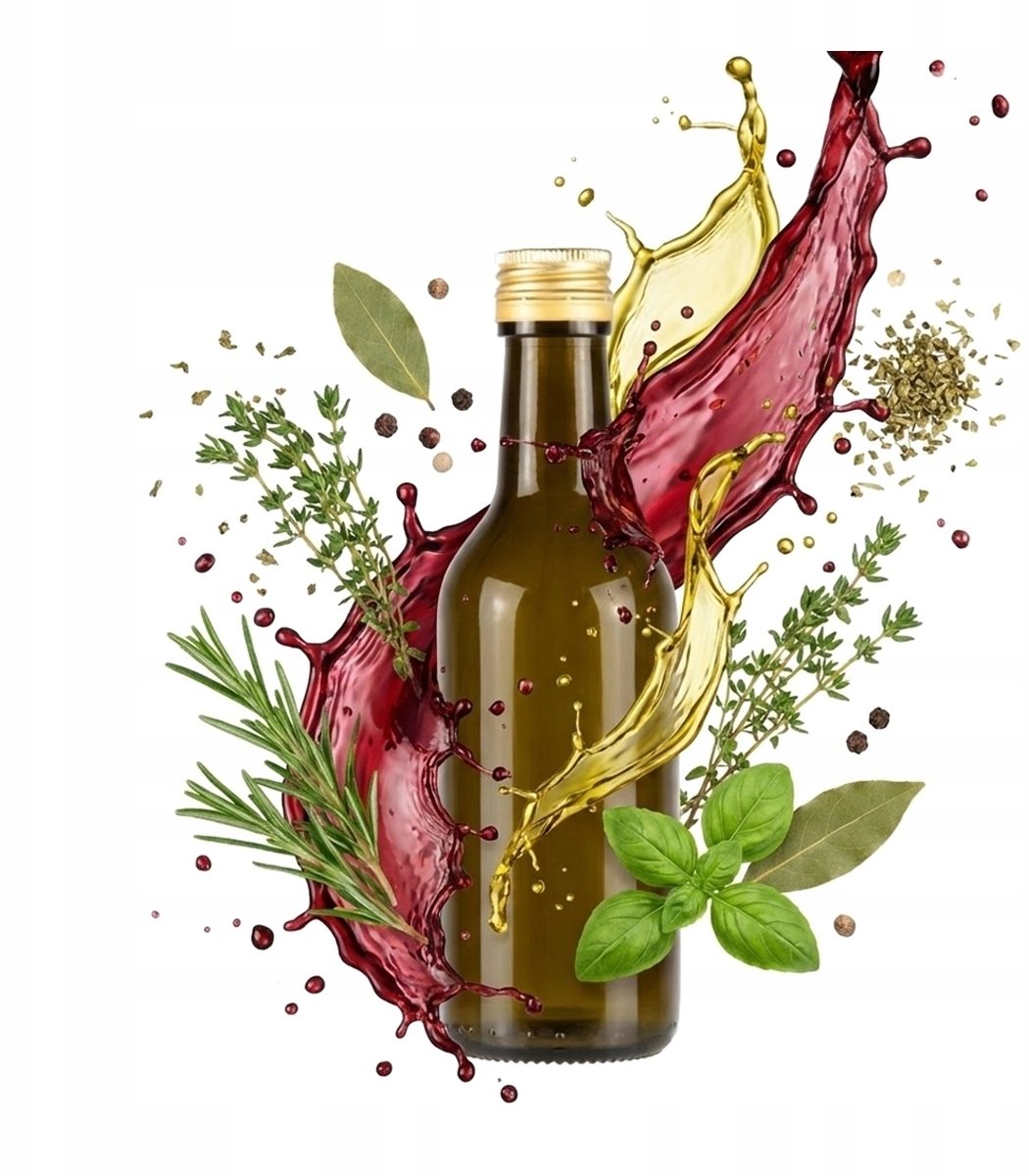 Butelka szklana na WINO 200ml CIEMNE SZKŁO na Wino Likier Nalewki Oliwę Sok