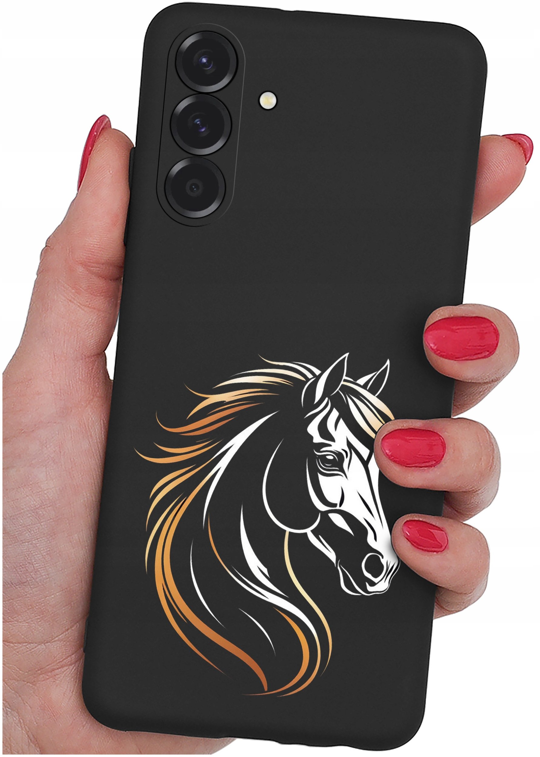 krainaGSM ETUI do Samsung A26 5G | wzory | SILIKONOWE MATT CASE + SZKŁO 9H