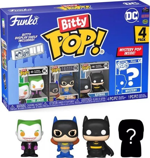 Figurka Funko Pop dc funko pop! bitty 4 pack 2.5cm the joker batman bat-girl