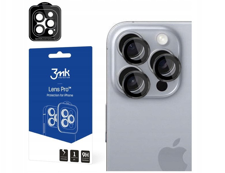 3mk Lens Protection Pro Black (ME) pro Apple iPhone 16/16 Plus