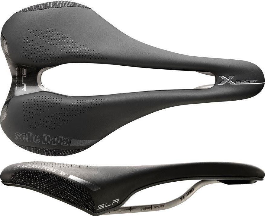 Selle Italia Siodło SELLE ITALIA SLR BOOST X-CROSS SUPERFLOW S (id match - S3) ti 316 tube 7, fibra-tek, czarne (NEW)