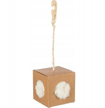 Pude�ko z szarpank� do gniazda, dla gryzoni, kapok i karton, 9x9x9 cm, 6g