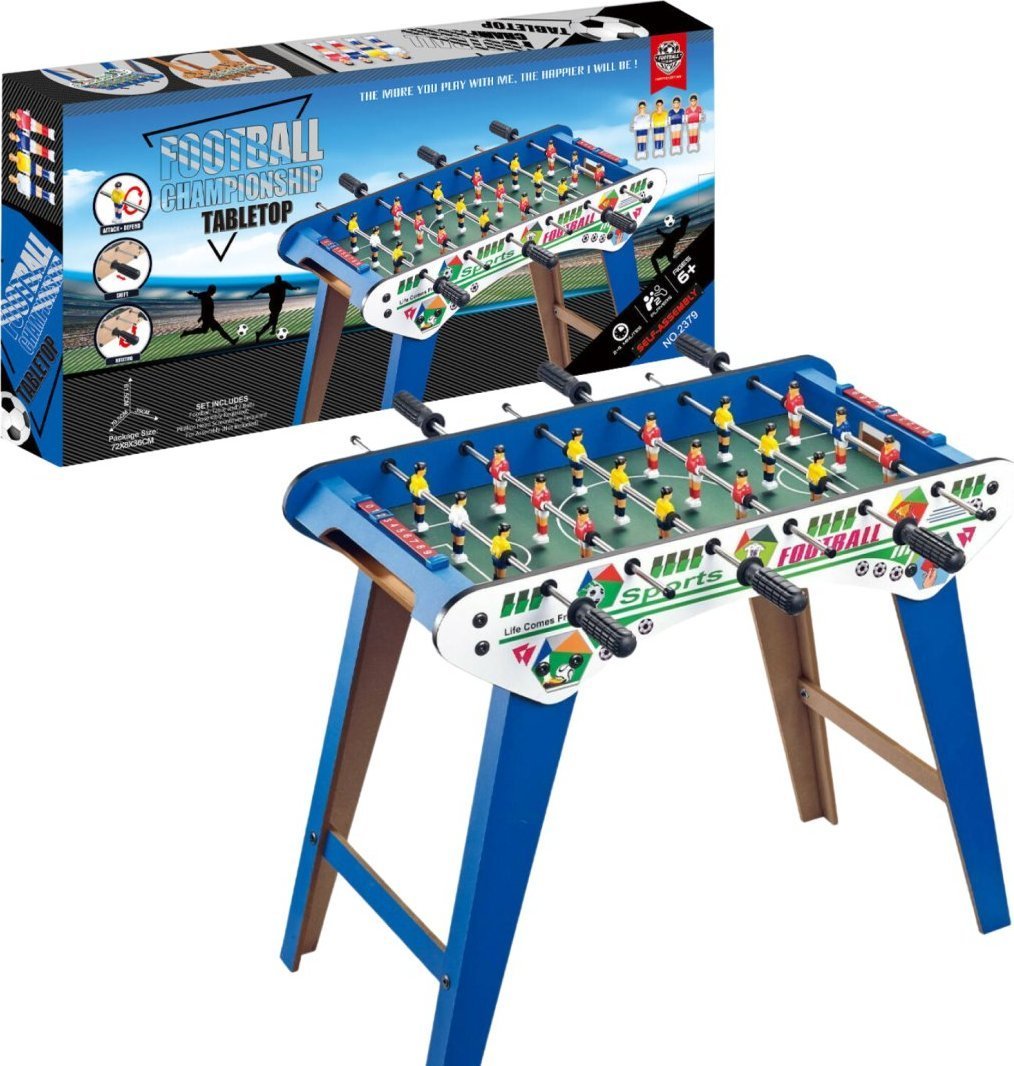 ProNice PIŁKARZYKI DUŻY STÓŁ DREWNIANY DO GRY ZESTAW GRA ZRĘCZNOŚCIOWA PIŁKA NOŻNA