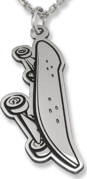 WĘC - Twój Jubiler Wisiorek srebrny DESKOROLKA-1