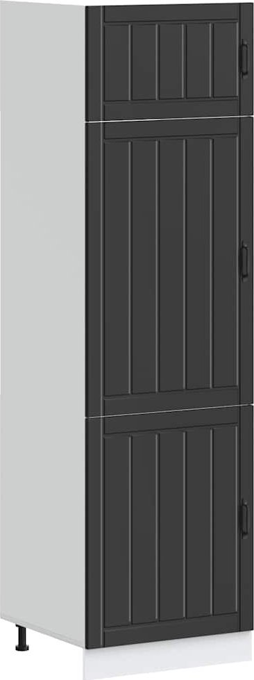 vidaXL vidaXL Szafka kuchenna, Lucca, czarna, materiał drewnopochodny