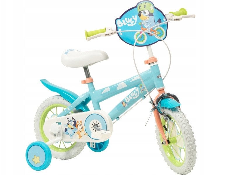 Bluey Rower dziecięcy Bluey 12" Niebieski Kolor Zielony