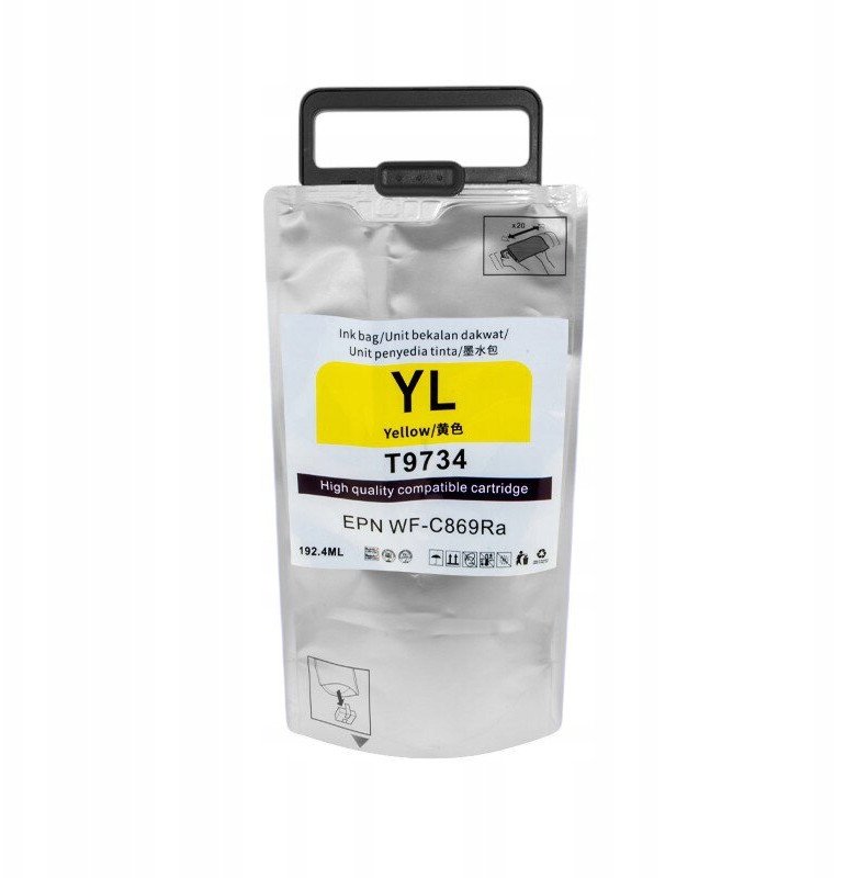 Tusz Epson 869 (T9734) WF C YELLOW XL 192,4ml