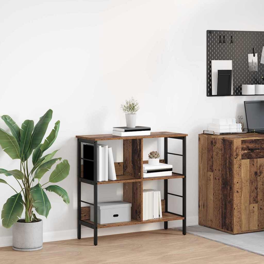 vidaXL Półka na książki Stare drewno 82 x 32 x 79 cm