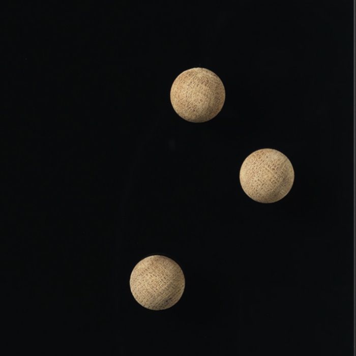 NAGA Magnesy do szklanych tablic - kule dąb 3 szt (20320)