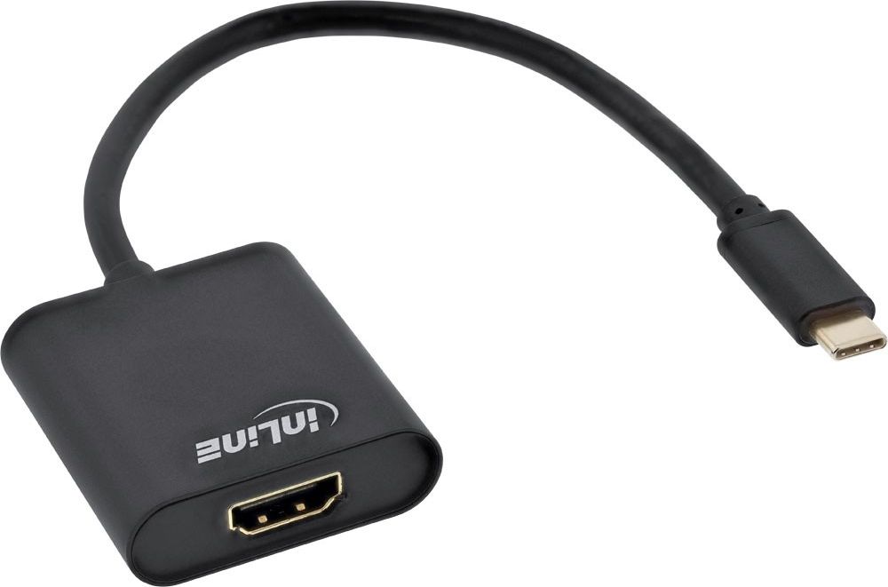 Adapter USB InLine USB-C - HDMI Czarny (64101B)