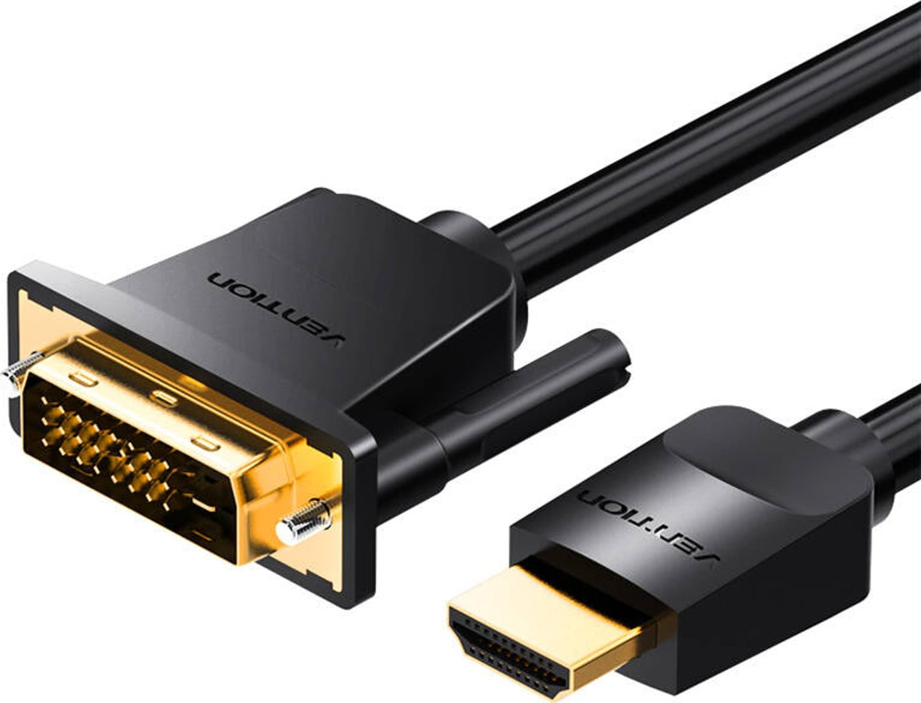 Kabel Vention Kabel HDMI do DVI (24+1) ABFBF 1m, 4K 60Hz/ 1080P 60Hz (Czarny)