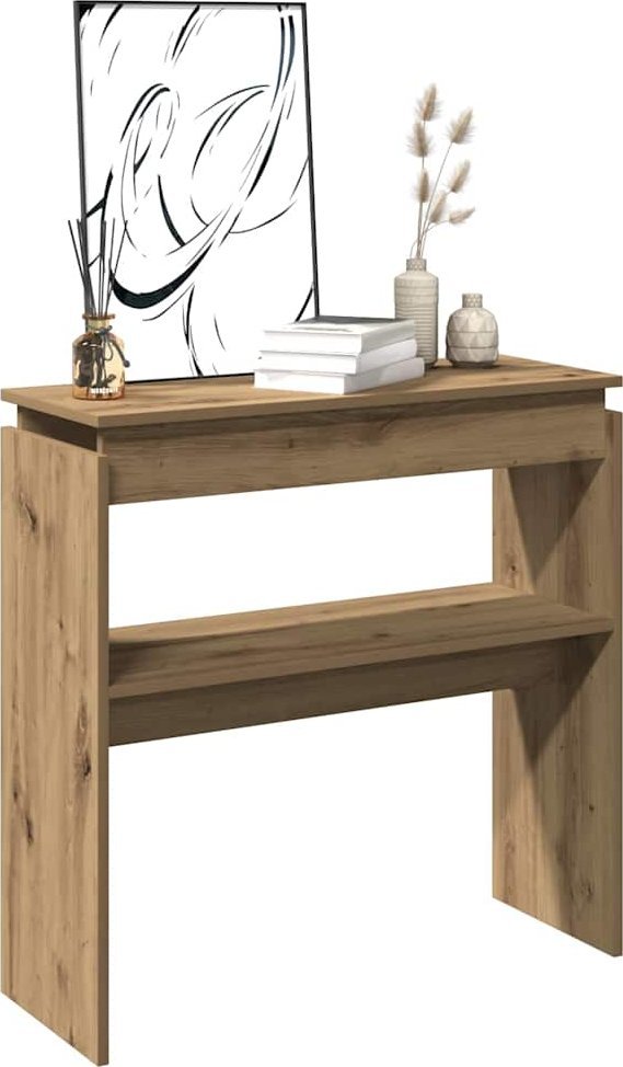 vidaXL vidaXL Stolik konsolowy, dąb artisan, 102x30x80 cm
