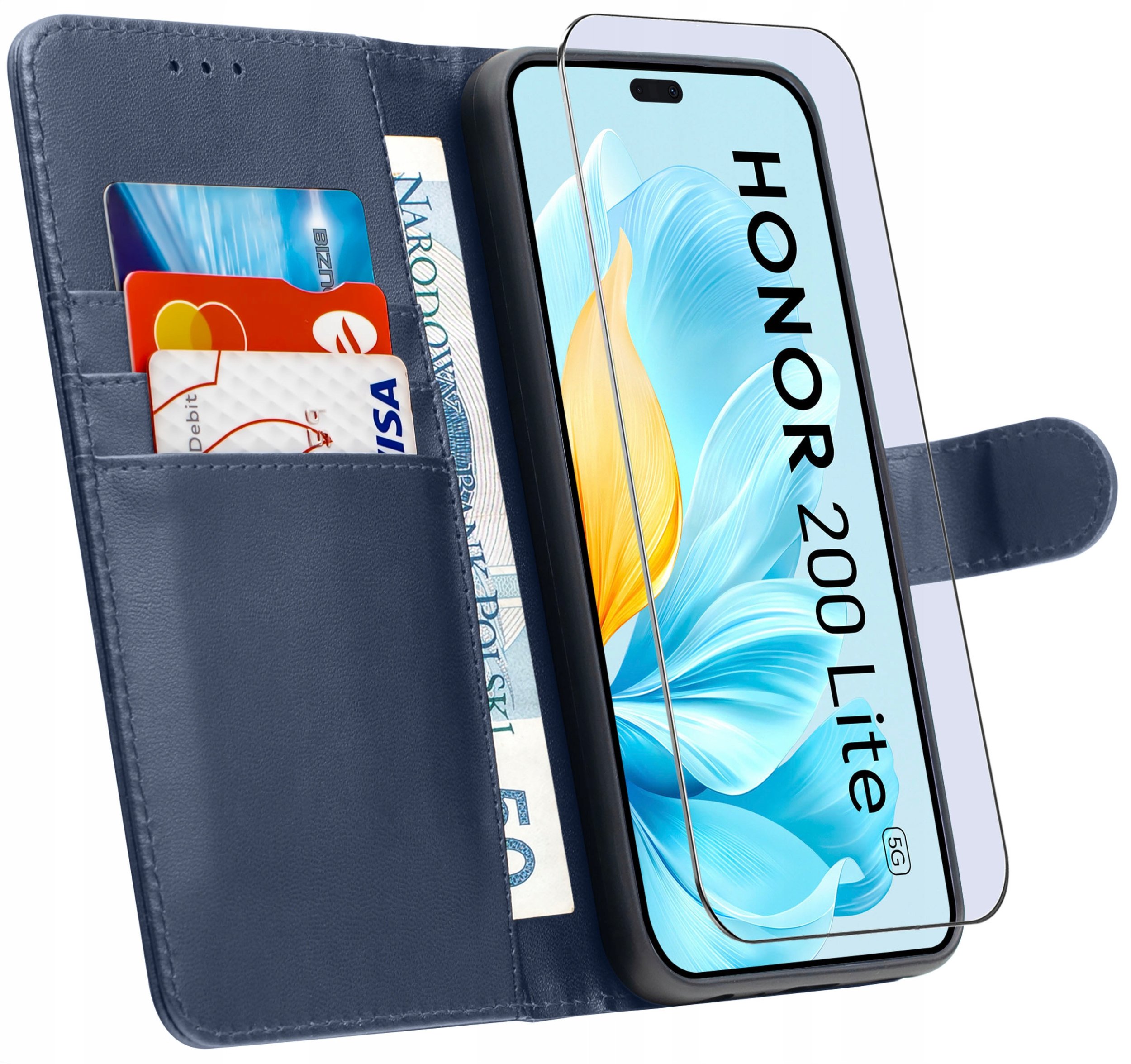 ETUI do Honor 200 Lite 5G | SKÓRZANE PORTFEL BOOK TOKRA CASE CLASSIC +SZKŁO