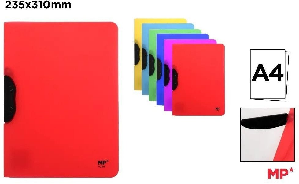 Teczka A4 z klipsem bocznym MIX