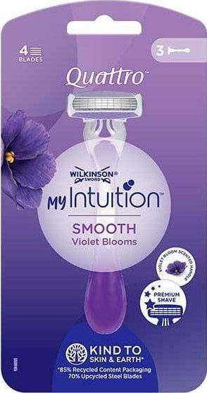 Wilkinson Wilkinson My Intuition Quattro Smooth Violet Bloom 3szt